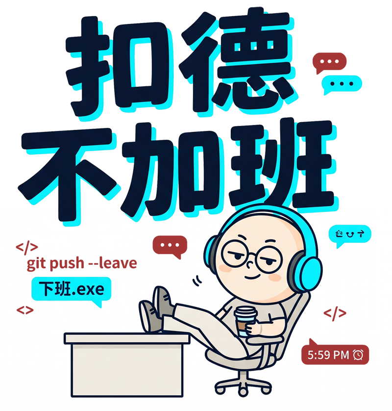 扣德不加班插画